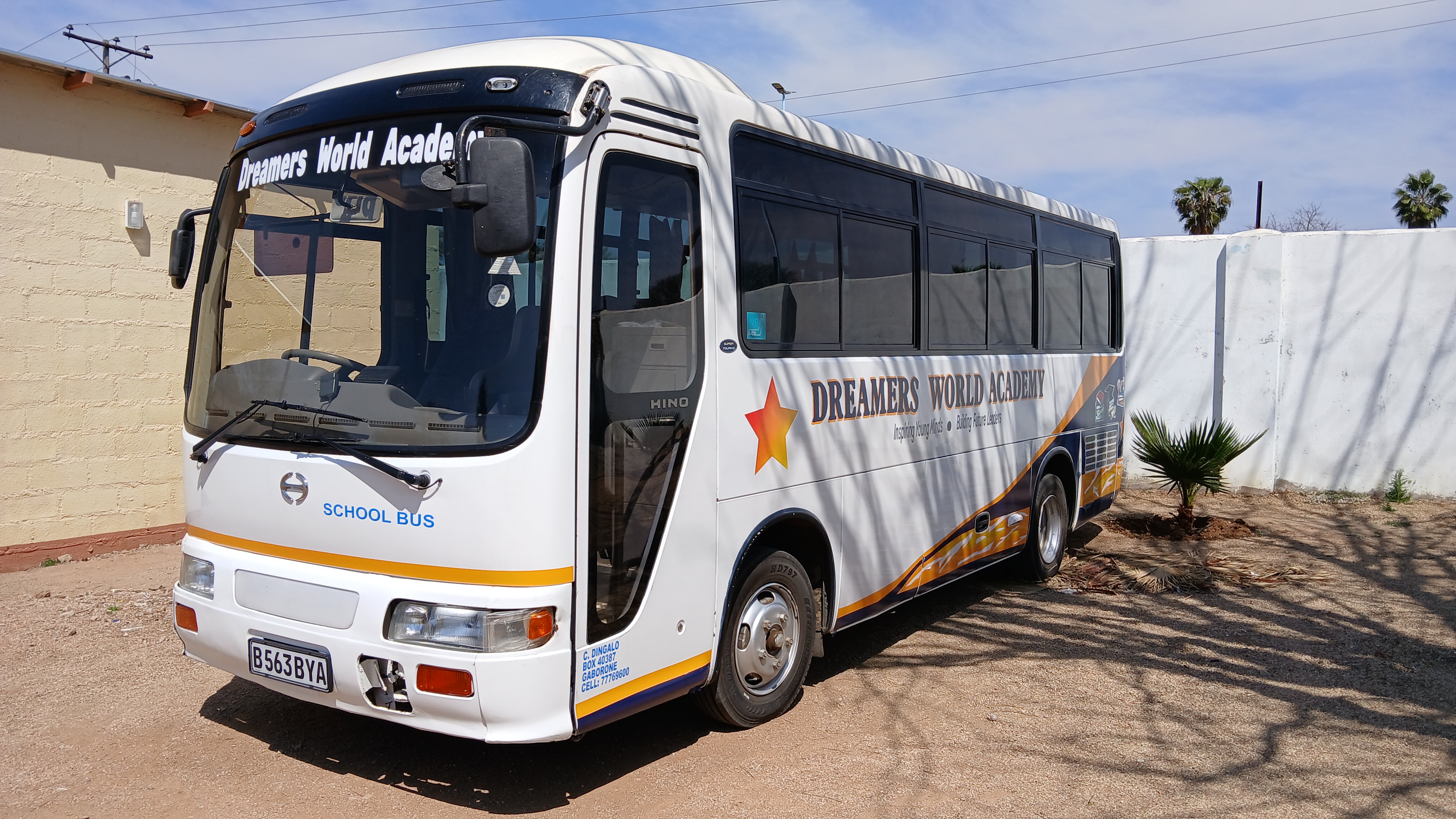 School bus at Dreamers World Academy